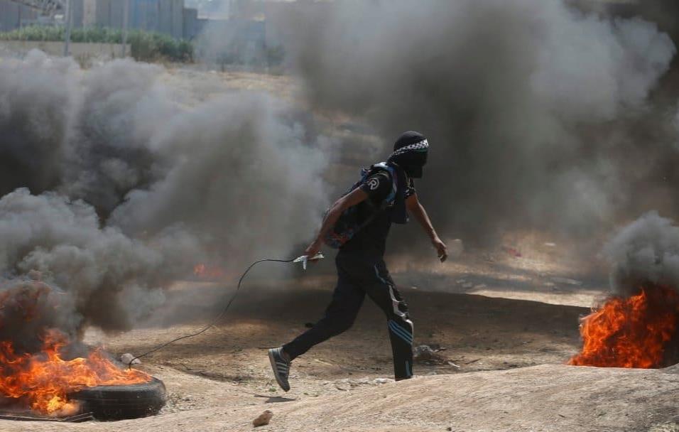 Está previsto que las protestas vayan en aumento a lo largo del día, el 70 aniversario de la creación de Israel, mientras los altavoces de las mezquitas de Gaza llaman a los palestinos a sumarse a la llamada Gran marcha del retorno. MOHAMMED SALEM REUTE