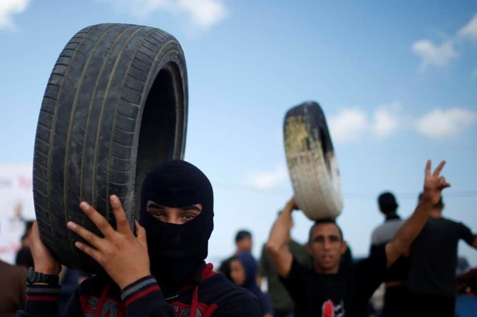 El Ejército israelí argumenta que sus tropas están defendiendo la frontera y disparando conforme con las normas de enfrentamiento. MOHAMMED SALEM REUTERS