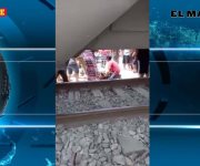 Embiste tren a camioneta; una mujer resulta lesionada