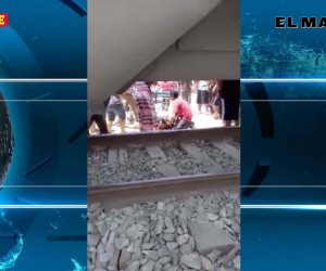 Embiste tren a camioneta; una mujer resulta lesionada