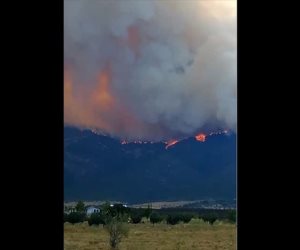 Alerta por macro incendio forestal