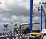 ‘Aterrizan’ más palomas en puente sobre bulevar