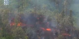 El volcán Kilauea lanza un nuevo río de roca fundida