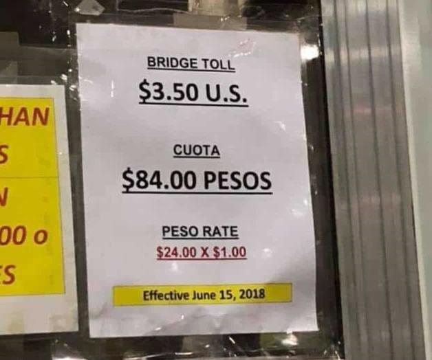 Sorpresiva alza a tarifas de peaje Sorpresiva alza a tarifas de peaje