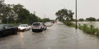 Diluvio ahoga Reynosa