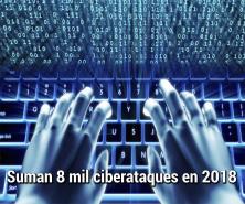 Detectan 8 mil ciberataques en 2018
