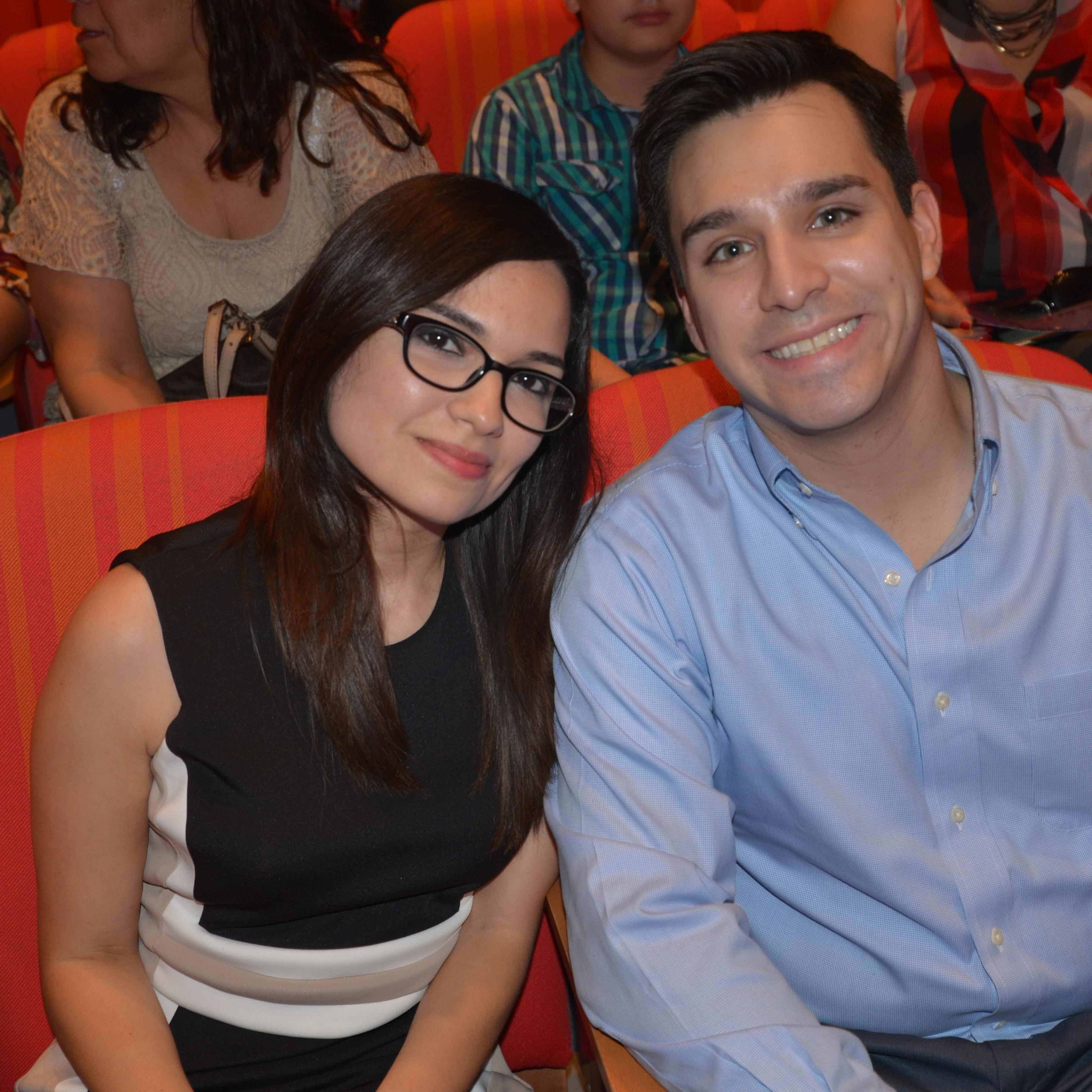 EN PAREJA. Edna Longoria y David Valdez