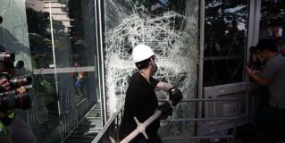 La manifestación por las calles de Hong Kong