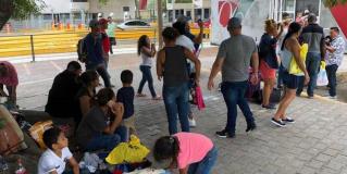 Retiran a los migrantes del Puente Nuevo en Matamoros