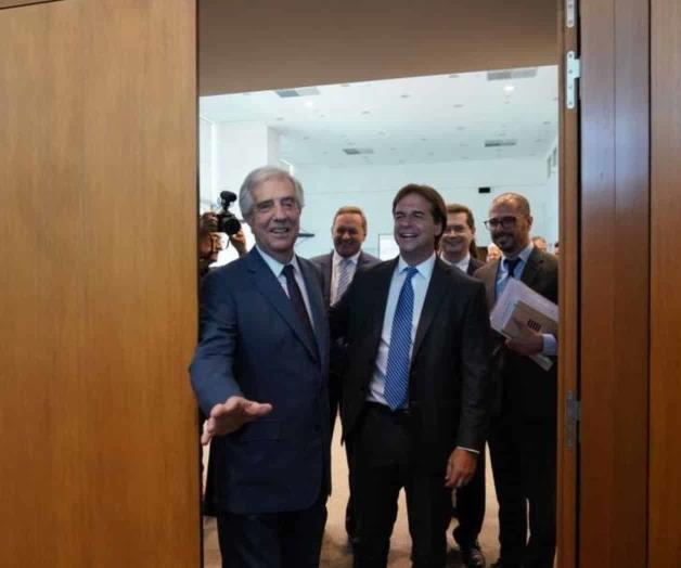 Presidente de Uruguay recibe a Luis Lacalle Pou Presidente de Uruguay recibe a Luis Lacalle Pou
