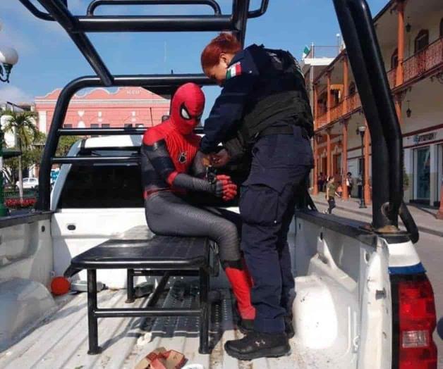 Detienen al Hombre Araña en Tampico Detienen al Hombre Araña en Tampico