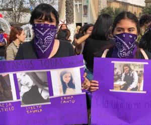 Inicio de la marcha feminista en Reynosa