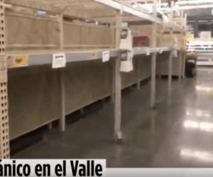 Compras de pánico en tiendas del Valle