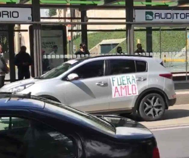 Protesta caravana contra AMLO Protesta caravana contra AMLO