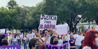 Claman justicia por Karem en Matamoros