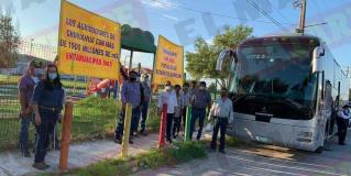 Emprende caravana de protesta hasta la Conagua de Monterrey