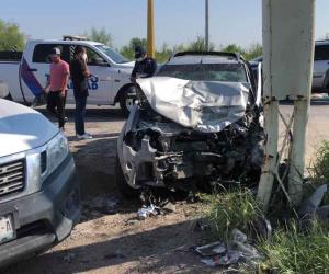 Fuerte accidente de autos deja lesionados de consideración