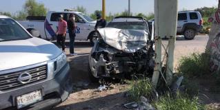 Fuerte accidente de autos deja lesionados de consideración