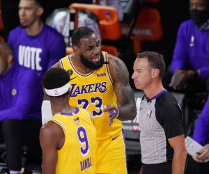 Lakers se llevan el Juego 1 de las Finales; vencen 116-98 al Heat.