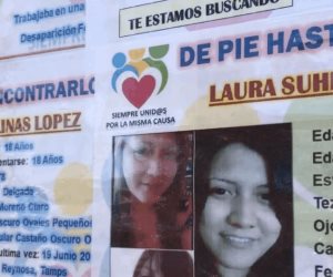 Son postes, bardas y edificios apoyo para búsqueda de desaparecidos