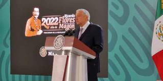 El presidente Andrés Manuel López Obrador encabeza la rueda de prensa Mañanera