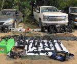 Asegura Sedena vehículos y armamento en Llera y Güemez