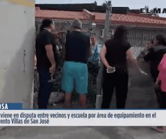 Reynosa | Elementos de la policía estatal tuvieron que intervenir en una disputa entre vecinos y madres del Centro de Atención Múltiple en el Fracc. Villas de San José