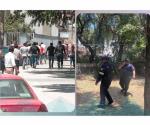 Roba arma, escapa de Ministerio Público y causa balacera en prepa en Edomex