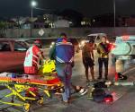 Joven resulta herida al chocar moto en Tampico