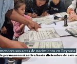 Reciben menores sus actas de nacimiento en Reynosa