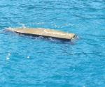 Sin tripulantes, frente a costas de Altamira: Encuentran una canoa volteada.