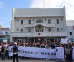Concentración ciudadana en protesta contra el gobierno de Carlos Peña Ortiz