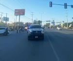 Arrolla patrulla de Tránsito a ciclista en Reynosa
