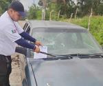 Operativo de notificación para retirar vehículos abandonados en Altamira