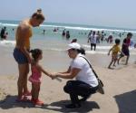 En la zona de la playa Miramar: Aplica DIF operativo para ubicar a niños