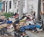 Montones de basura... lo que la tormenta nos dejó en Reynosa