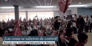 ¡Las cosas se salieron de control durante una asamblea de Morena!