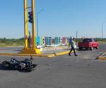 Motociclista, con  fractura de cráneo