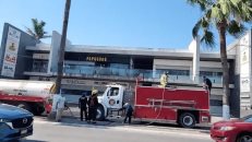 Se registra incendio en un restaurante ubicado en el boulevard Del Maestro de la ciudad de Reynosa Tamaulipas">