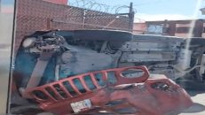 Se registra accidente vehicular en la calle tiburcio garza zamora autoridades y cuerpos de emergencia en el sitio.">