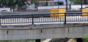 Reinstalan barandal en puente vehicular de Río Mante en Reynosa