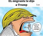 El migrante le dijo a Trump