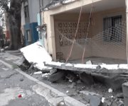 Colapsa fachada por lluvias en Río Bravo, Tamaulipas
