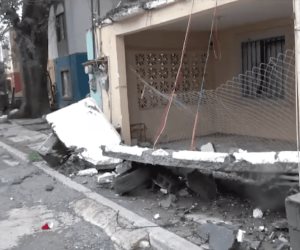 Colapsa fachada por lluvias en Río Bravo, Tamaulipas