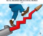 No al ascenso bélico en el mundo