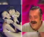Enrique Iglesias desata polémica al intentar besar a Emilia Mernes