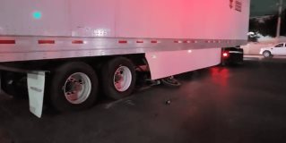 Un motociclista pierde la vida al ser arrollado por un trailer en libramiento Monterrey-Reynosa