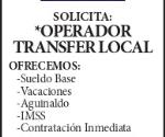 (LOGO) SOLICITA: *OPERADOR 