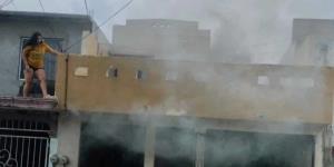 Niñas heridas  en incendio