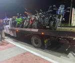 Aseguran motos en playa Miramar